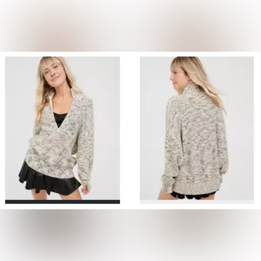 Aerie Gray Sweatshirt Cozy pullover